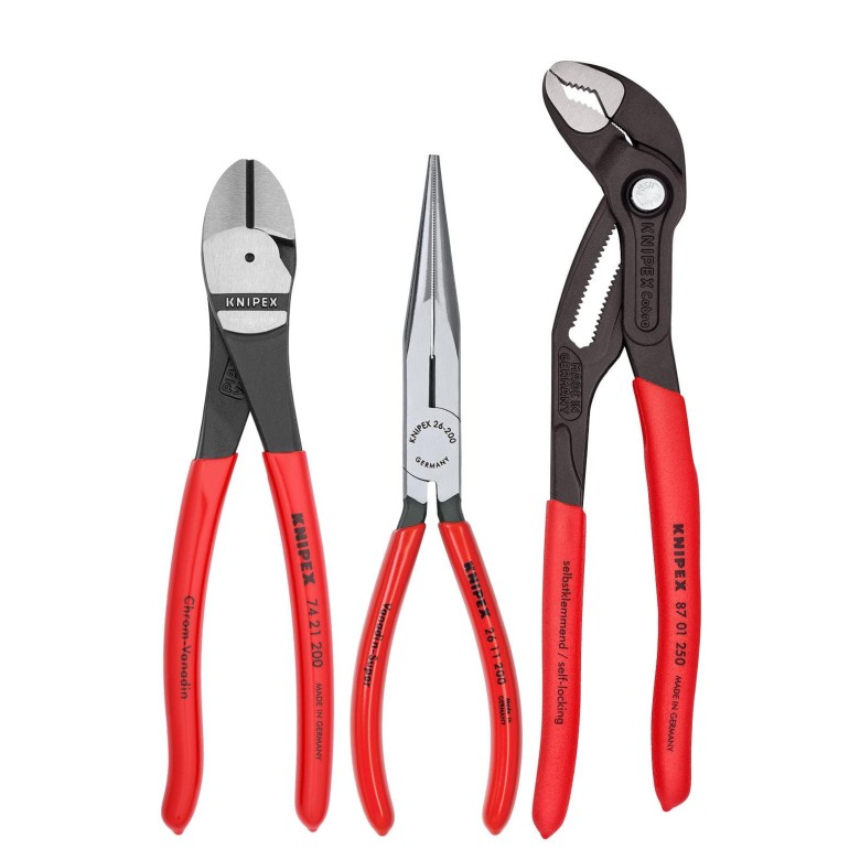 Knipex&reg; 3 Piece Universal Pliers Set with Cobra&reg; Pliers